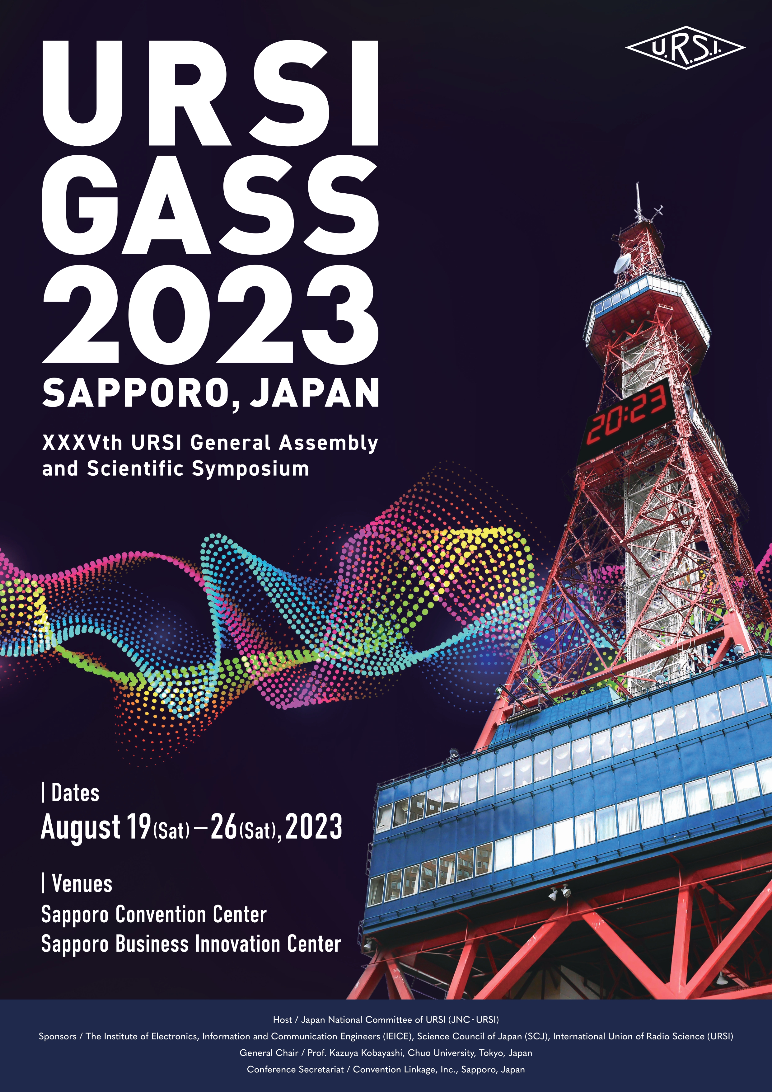 XXXXVth URSI General Assembly and Scientific Symposium Dates August 19(sat)-26(sat),2023, SAPPORO, Japan