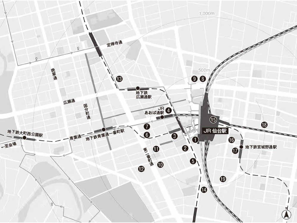 会場周辺ホテルマップ