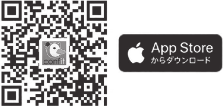 iOS版 抄録アプリ（Confit）ダウンロード用QRコード