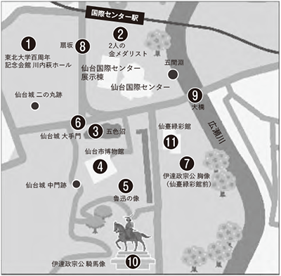 施設案内・周辺の見どころ案内図