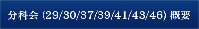 分科会（29/30/37/39/41/43/46）概要