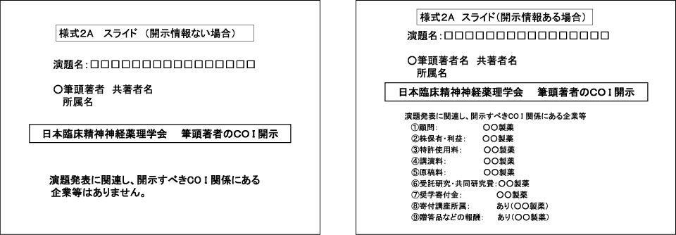 COIに関するスライド