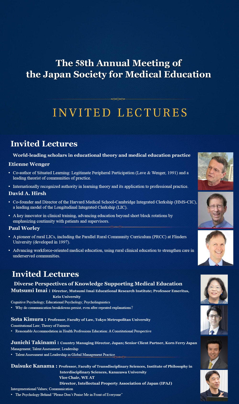 Introduction of Invited Speakers