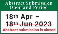 Call for Abstracts:April 18 - June 18, 2023 Abstract submission is closed